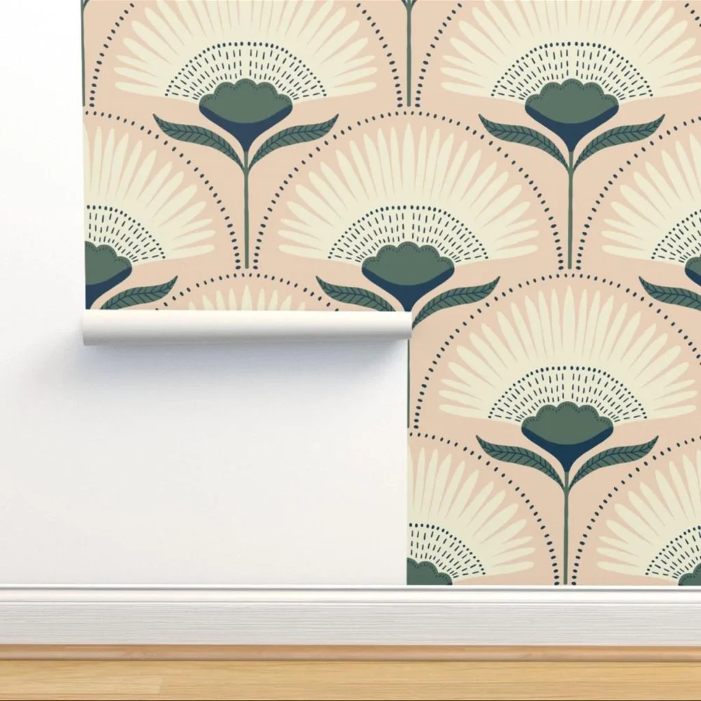 Nwt Exotic Tropical Palm Botanical peel & stick wallpaper 24” x 72”